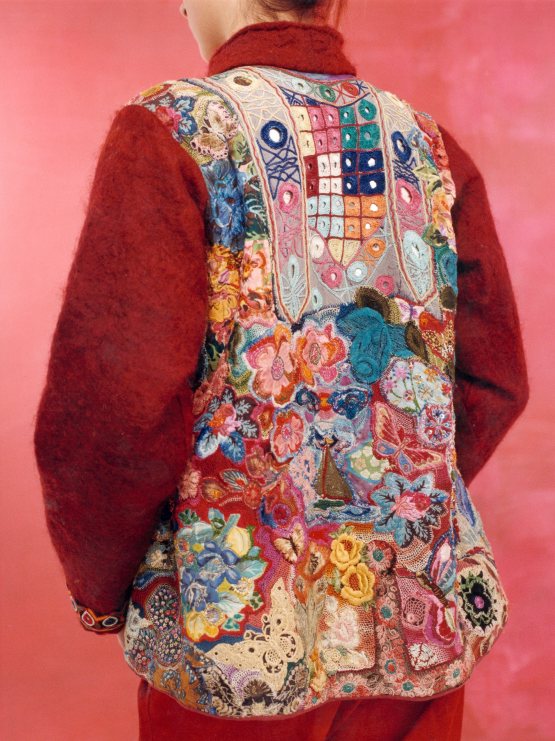 Embroidered mirror coat © Wilhelmina Koning