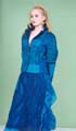 Blue jacket and skirt